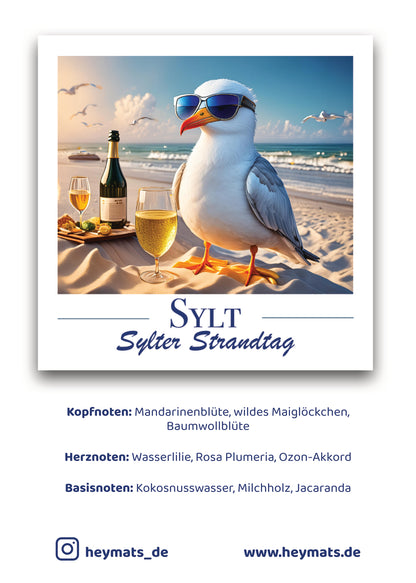 Sylter Strandtag - Mandarinen- & Baumwollblüte - Sylt Edition - Sojawachs Kerze - 200g